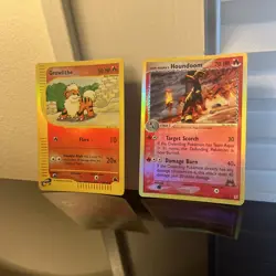 Pokemon 2 Card Lot Dogs Vintage - Image 1