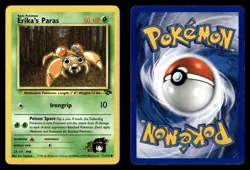 Erika's Paras 71/132 Unlimited Common Gym Challenge Pokemon Card - Image 1