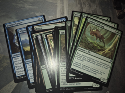 MTG Lot: Miscut Jumpstart Cards (35) (Un)Commons + Land NM *Look* - Image 1