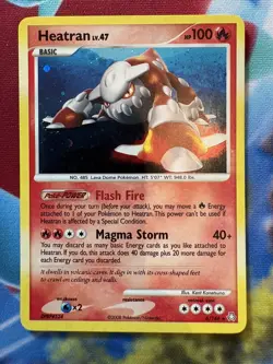 Heatran 6/146 Holo Rare Legends Awakened Pokemon Card 2008 - Image 1