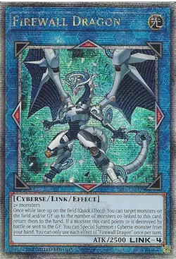 TN23-EN008 Firewall Dragon - Quarter Century Secret Rare Card 1st Edition - Image 1