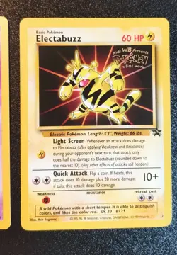 3 Pokemon First Movie Promo Cards 1999 Pikachu, Mewtwo, Electabuzz GEM MINT - Image 2