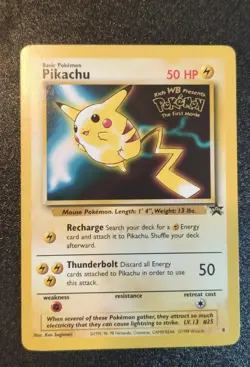 3 Pokemon First Movie Promo Cards 1999 Pikachu, Mewtwo, Electabuzz GEM MINT - Image 4