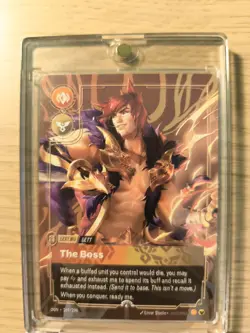 Riftbound TCG Sett - The Boss Plated Metal Card Prizewall 269/298 - Image 1