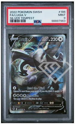 Pokemon Card Lugia V 186/195 Silver Tempest - PSA 9 English - Image 1