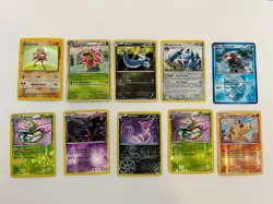 ALL HOLO Pokemon Card Bundle: LP-MP (Hitmonchan 7/102, Meganium, and more!) - Image 1