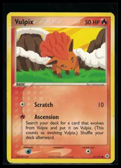 Pokemon TCG Vulpix EX Hidden Legends 81/101 Regular Common - Image 1