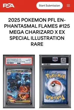Mega Charizard X Ex 125/094 Phantasmal Flames PSA 10 Gem Mint Pokemon - Image 4