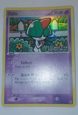 Pokemon TCG Ralts 81/113 Delta Species Reverse Holo 50 HP English Common - Image 2