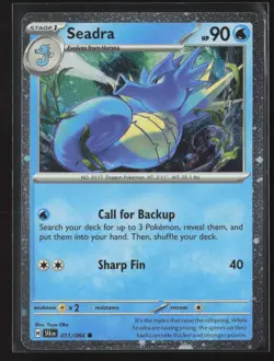 Seadra 011/064 Cosmos Holo Common Shrouded Fable Pokemon Near Mint - Image 1