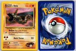 Brock's Onix 69/132 Common Gym Heroes Pokemon Unlimited NM - Image 3
