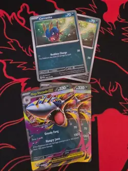 x2 Mega Sharpedo Ex & x4 Carvanha - Phantasmal Flames - Pokemon Evo Line Playset - Image 1