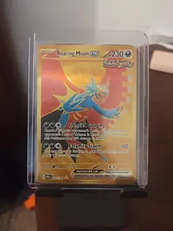 Pokemon Roaring Moon ex 262/182 SV Paradox Rift Hyper Rare Gold Full Art NM - Image 1