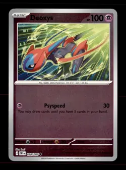 Deoxys 034/086 Uncommon Chaos Rising Pokemon Reverse Holo Near Mint - Image 1