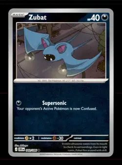 Zubat 049/086 Common Chaos Rising Pokemon Reverse Holo Near Mint - Image 1