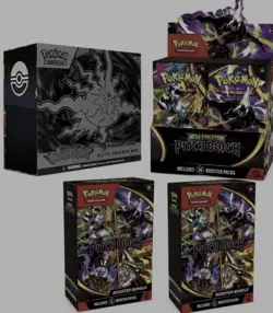 1 Pokemon Center Pitch Black ETB 1 Booster Box & 2 Booster Bundle PRESALE - Image 1
