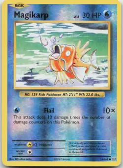 Magikarp 33/108 Common Evolutions Pokemon TCG Reverse Holo MP - Image 1