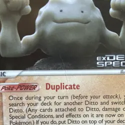 Pokemon TCG Ditto (Geodude) EX Delta Species 62/113 Reverse Holo Basic 60 HP EN - Image 2