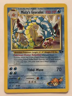 Pokemon TCG Misty's Gyarados Holo 13/132 Ungraded Good Condition - Image 1
