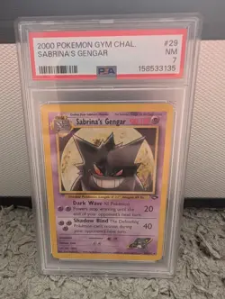 Pokemon Sabrina's Gengar Gym Challenge Unlimited Rare 29/132 PSA 7 - Image 1