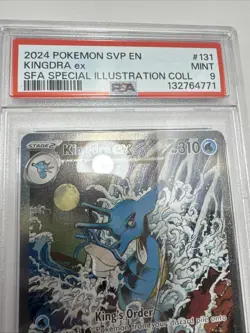 POKEMON KINGDRA ex 2024 SV BLACK STAR PROMO #131 SFA SPECIAL ILL COLL PSA 9 - Image 3