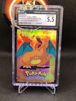 1999 Pokemon Topps Charizard Rainbow Foil First Print Movie Edition !!! - Image 1