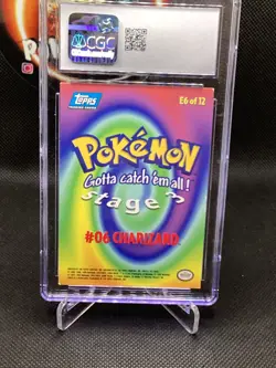 1999 Pokemon Topps Charizard Rainbow Foil First Print Movie Edition !!! - Image 3