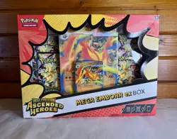 Pokemon TCG Mega Evolution Ascended Heroes Mega Emboar ex Box Sealed - Image 1