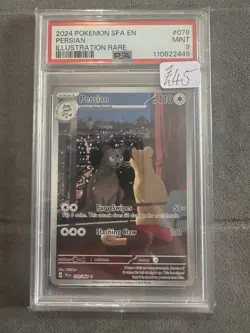 Persian 078/064 - Shrouded Fable - Pokemon Card - PSA 9 Mint Illustration Graded - Image 1