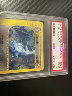 2003 POKEMON AQUAPOLIS #H23 STEELIX-HOLO PSA 9 - Image 1