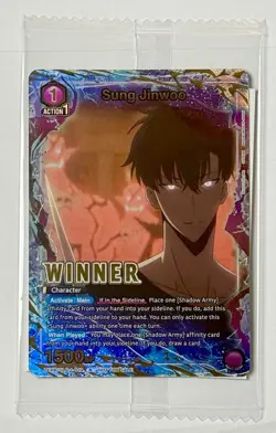 Union Arena Solo Leveling Sung Jinwoo WINNER UEPR/SLG-1-019 English Promo Sealed - Image 1