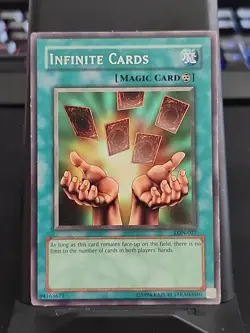 Infinite Cards - Rare Foil - Yugioh Spell Card - Vintage - Image 1