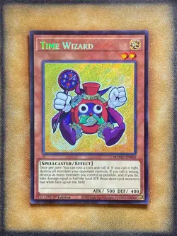 Yugioh Time Wizard MZMU-EN060 Secret Rare 1st Ed NM - Image 1