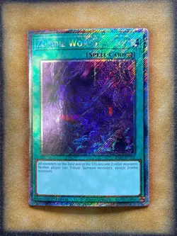 Yugioh Zombie World RA03-EN205 Platinum Secret Rare 1st Ed NM - Image 1