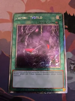 Yugioh Zombie World RA03-EN205 Platinum Secret Rare 1st Ed NM - Image 1