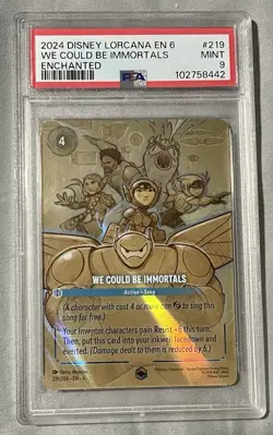 2024 Disney Lorcana | We Could Be Immortals | Enchanted | Azurite Sea | PSA 9 - Image 1