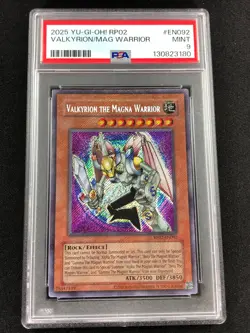 Yugioh 2025 Valkyrie The Magna Warrior RP02-EN092 PSA 9 Secret Rare - Image 1