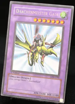Yu-Gi-Oh! Drachenmeister Gaia LOB-G102 1.Edition Secret Rare [GD-EX] | DE 2002 - Image 3