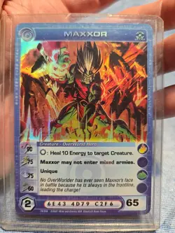 Maxxor Foil (Max Speed) 1st Edition Ultra Rare Dawn of Perim Chaotic Card TCG - Image 1