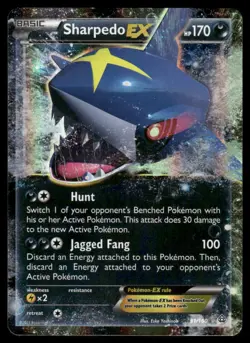 Pokemon Cards Sharpedo EX 91/160 Primal Clash Holo EX Rare NM - Image 1