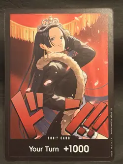 DON!! Card (Boa Hancock) Extra Booster: One Piece Heroines Edition Foil NM - Image 1