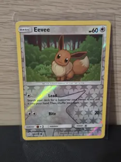 Eevee Reverse Holo 166/236 Cosmic Eclipse SM 166/236 Pokemon Card Lp - Image 1