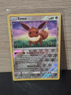 Eevee 101/149 Common Reverse Holo Sun & Moon Base Set Pokemon Card - Image 1