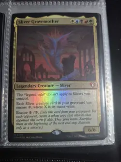Sliver Gravemother Commander Masters Foil Card NM Condition - Image 1
