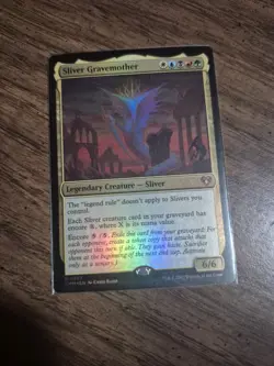 Sliver Gravemother Commander Masters Foil Card NM Condition - Image 2