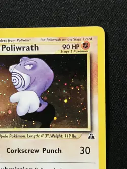Poliwrath 9/75 Holo Rare Neo Discovery WoTC Pokemon Card 2001 - Image 5