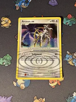Pokemon Cards Arceus DP50 Holo Black Star Promo - (MP) *SWIRL* - Image 1