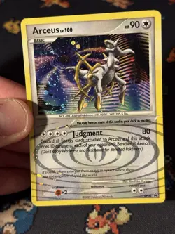 Pokemon Cards Arceus DP50 Holo Black Star Promo - (MP) *SWIRL* - Image 2