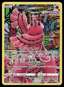 Pokemon Cards Oricorio GG04/GG70 Crown Zenith Galarian Gallery Holo NM - Image 1