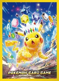 Pokemon Card 64 Sleeves Deck Shield Premium Gloss Tera Type Stellar Pikachu - Image 2